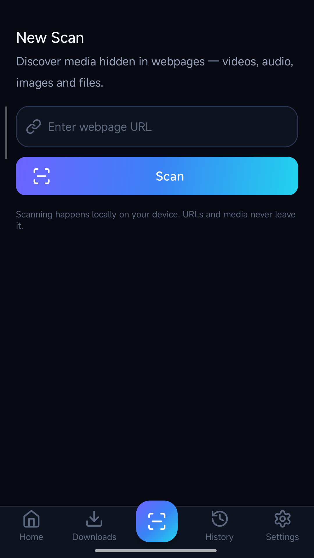 WebMedia Scanner screenshot 2