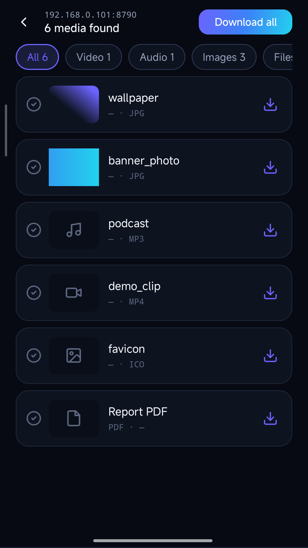 WebMedia Scanner screenshot 4